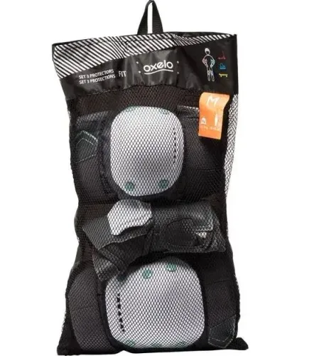 Kit proteção Oxelo Fit500. Tam. M. Novo. Com etiqueta.