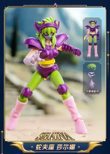 Shaina de Cobra Cavaleiros do Zodíaco Action Figure Blokees Saint Seiya Oficial