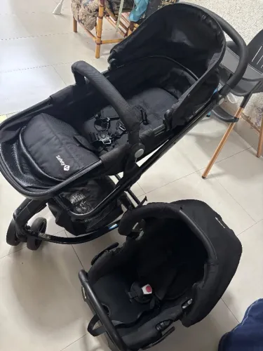 Carrinho de Bebê com Bebê Conforto Safety 1st TS Mobi Duo 3 Rodas até 15kg (USADO) PIX 900