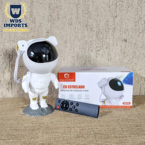 Luminaria Projetor de Luz Galáxia Astronauta 