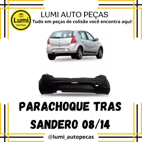 Parachoque Traseiro Sandero 08/14 - NOVO