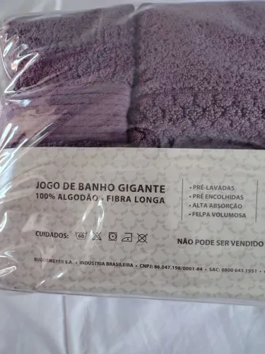 Jogo de Banho Gigante 100% Algodão - Fibra Longa