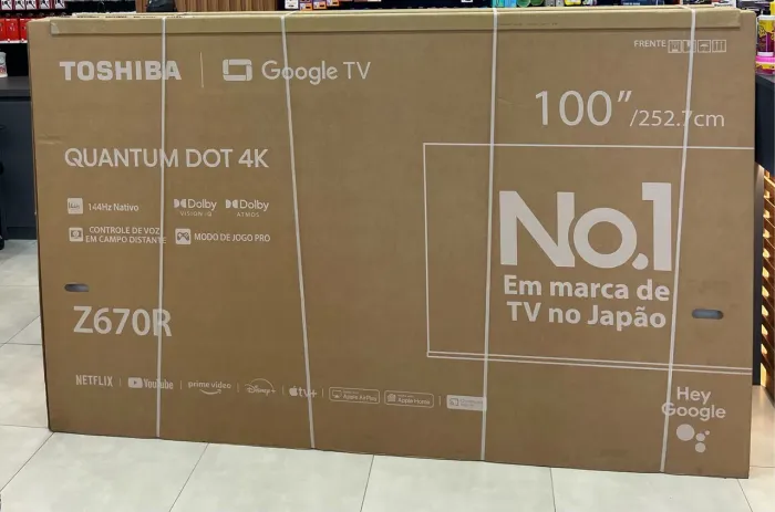 Televisão de 100 polegadas 4K smart ?