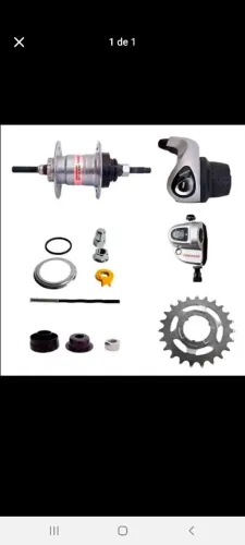 Kit nexus para bike com cubo roletado troca de marchas internas de brinde câmbio dianteiro