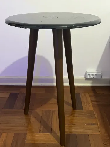 Mesa de Apoio Preta Pé Palito