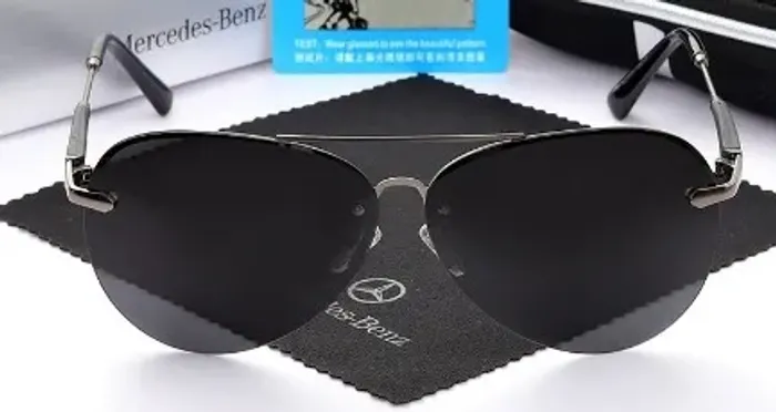 Óculos De Sol Aviador Uv Polarizado original mercedes benz - MB