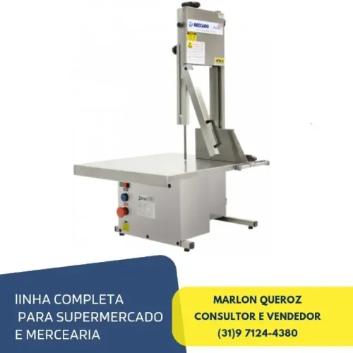 Serra Fita De Bancada toda inox bivolt Beccaro