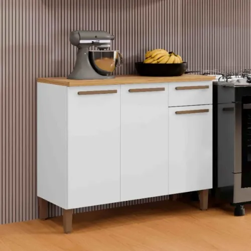 Balcão Clássico 91cm Branco Frete Grátis - Até 12x