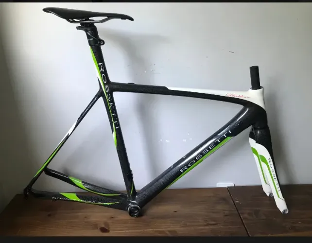 Quadro + garfo + direção Rossetti em carbono t