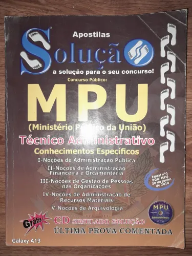 Apostilas MPU - Técnico Administrativo - Última Prova Comentada