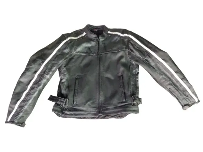 Jaqueta e Calça  de couro para motociclista 