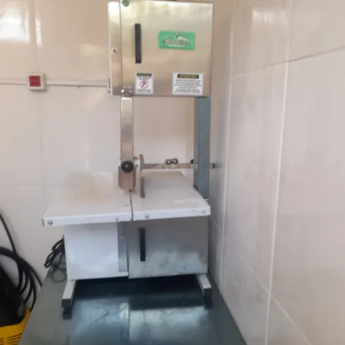 Serra fita mesa motor 0.5 inox com trava segurança zero