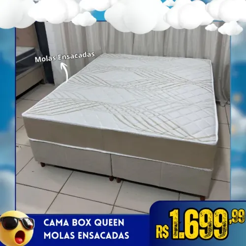 Cama Box Queen Molas Ensacadas Salinas Entrego hoje mesmo