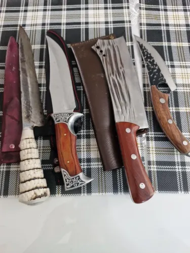 Kit com 4 facas artesanais