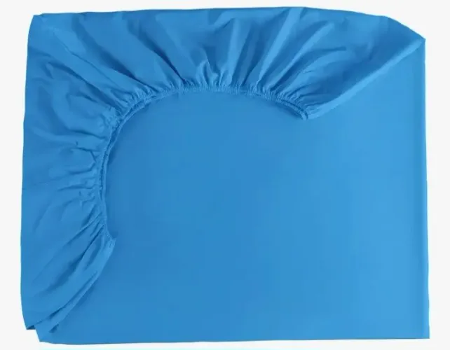 Lençol Casal com elástico azul