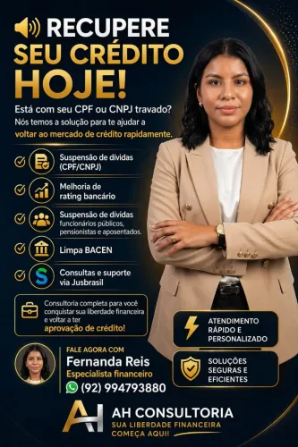 NOME SUJO ? SEM CRÉDITO? EU CONSIGO LHE AJUDAR, 100% SEGURO COM GARANTIA EM CONTRATO