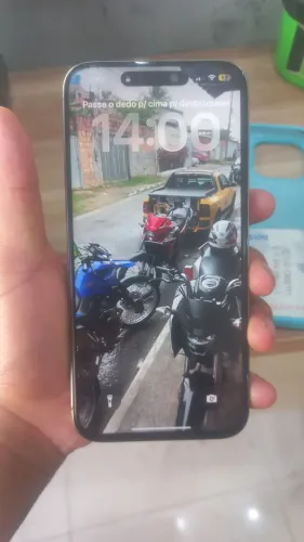 IPhone 15 pro Max todo bom bateria 72% face id ? nunca foi aberto !