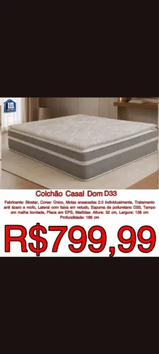 Colchão Casal Dom D33