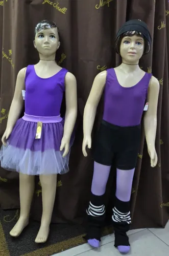 Manequim Infantil 1,05 m Menino e Menina com Rosto - Par