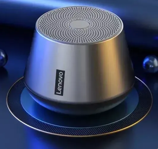 Alto-falante Bluetooth 5.0 portátil Lenovo K3 Pro Think Plus preto