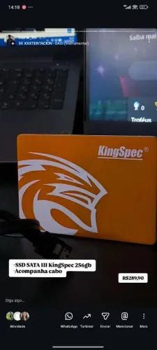 SSD Sata III 256GB KingsSpec