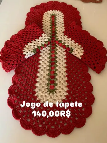 Jogo de tapete 3 peças 