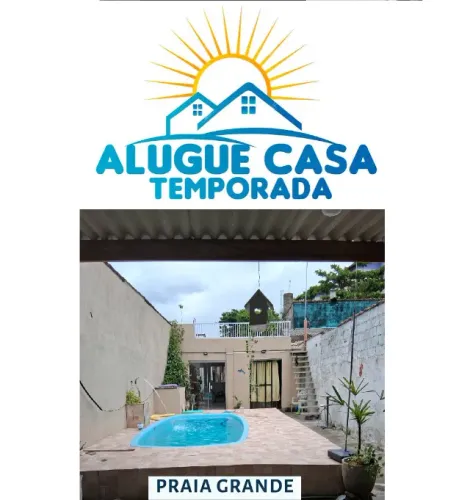 CASA COM PISCINA NO SAMAMBAIA - PRAIA GRANDE
