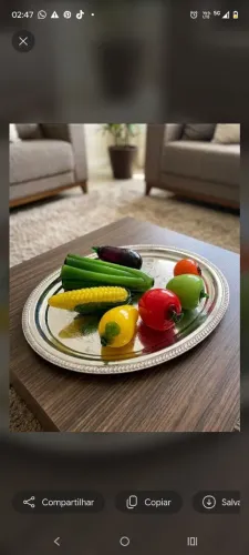 Frutas, verduras e legumes de vidro murano