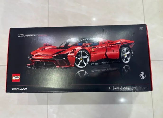 lego technic ferrari daytona sp3 42143 novo lacrado 1:8
