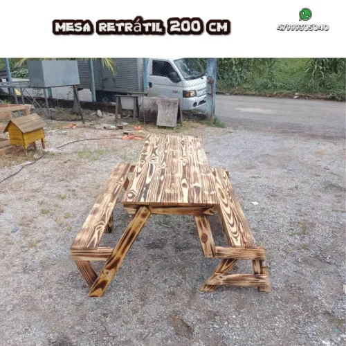 BANCO QUE VIRA MESA 2 MT