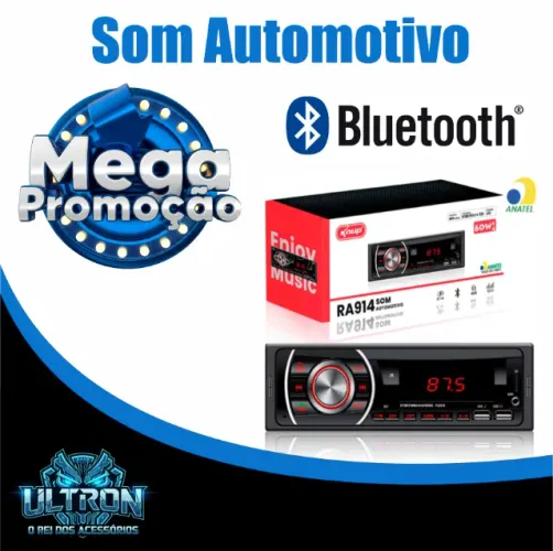 Som Automotivo Bluetooth