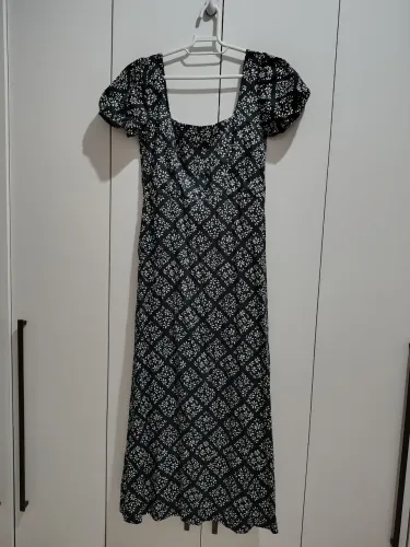 Vestido azul estampado 