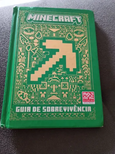 Guia de sobrevivência do Minecraft semi novo com todas as páginas em português