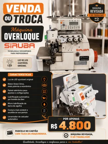 Maquina de costura overloque