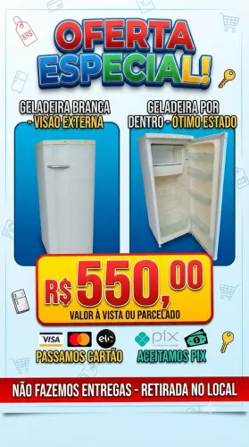 Geladeira funcionando perfeitamente