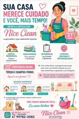 Nicyclean Serviço de diarista