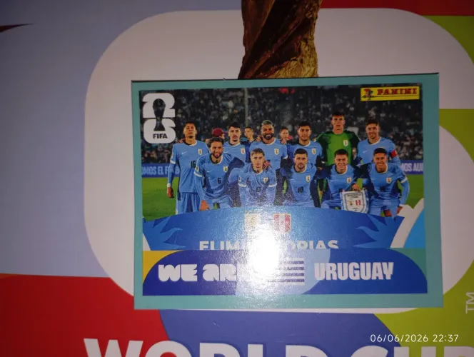 Figurinha da copa seleção Uruguai URU13