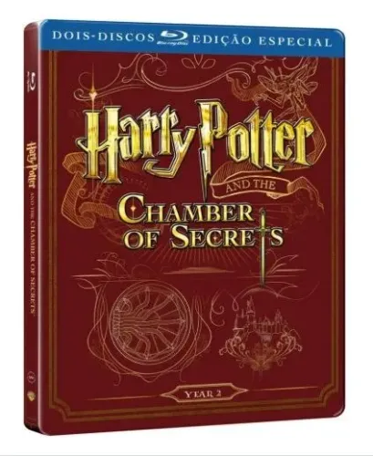 Blu-Ray: Harry Potter e A Câmara Secreta - Steelbook - 2 Discos - Ed. Especial