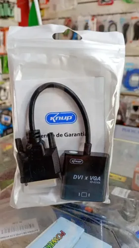 Cabo Adaptador Conversor DVI-D Para VGA Com Chip Ativo - Novo
