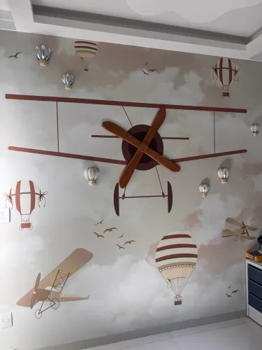 Balão de gesso - enfeite quarto criança 