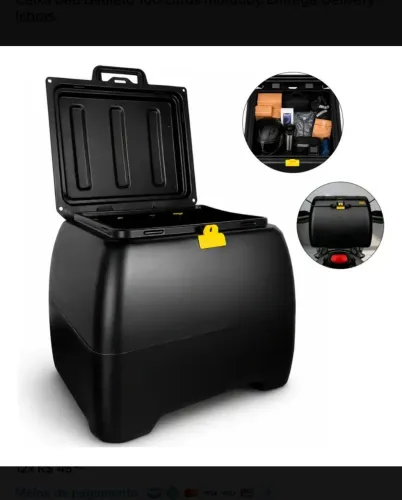 Caixa baú + suporte para motoboy 