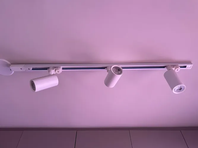 Luminária tripla
