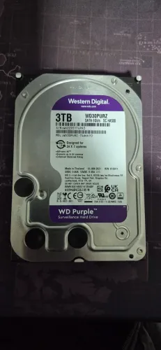 HD 3TB Western Digital Purple SATA 6Gb/s - Perfeito p/ CFTV e PC (Saúde 100%)