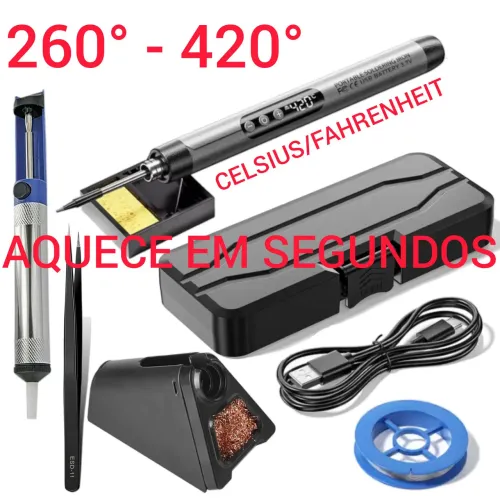 Ferro de Solda portátil de LED