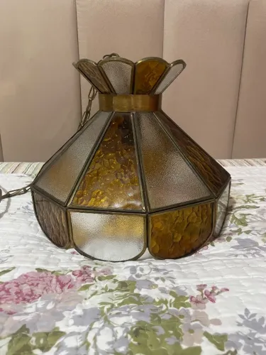 Lustre antigo vintage anos 80 - R$ 450