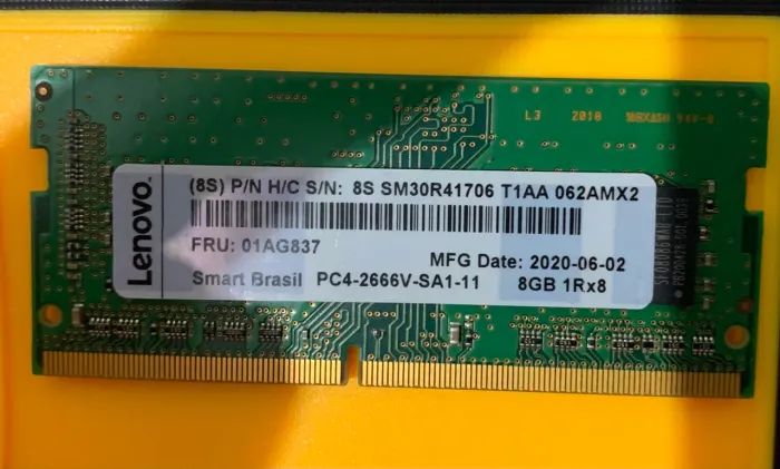 MEMÓRIA RAM 8GB DDR4 2666mhz PARA NOTEBOOK