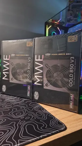 Fonte Cooler Master MWE Gold 850 V3, 850W, PFC Ativo, 80 Plus Gold, ATX 3.1, Preto