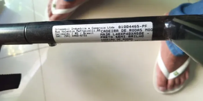 Cadeira de Rodas Dobrável MA3 Reclinável - Ortomobil Tetraplegica.