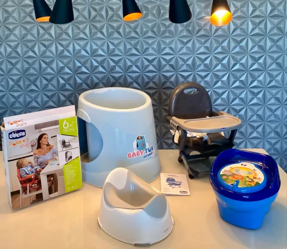 Ofurô Baby Tub 1-6 anos Azul + Pinicos NÃO UTILIZADOS