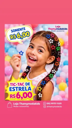 Acessórios estrelinhas 5 unidades 